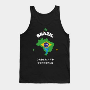 Brazilian Pride, Order and Progress Tank Top